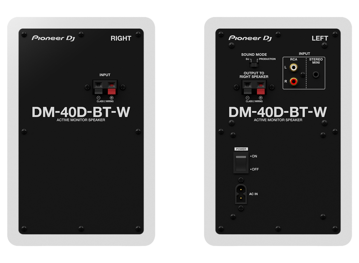 Pioneer DJ DM-40D-BT-W (Pair)